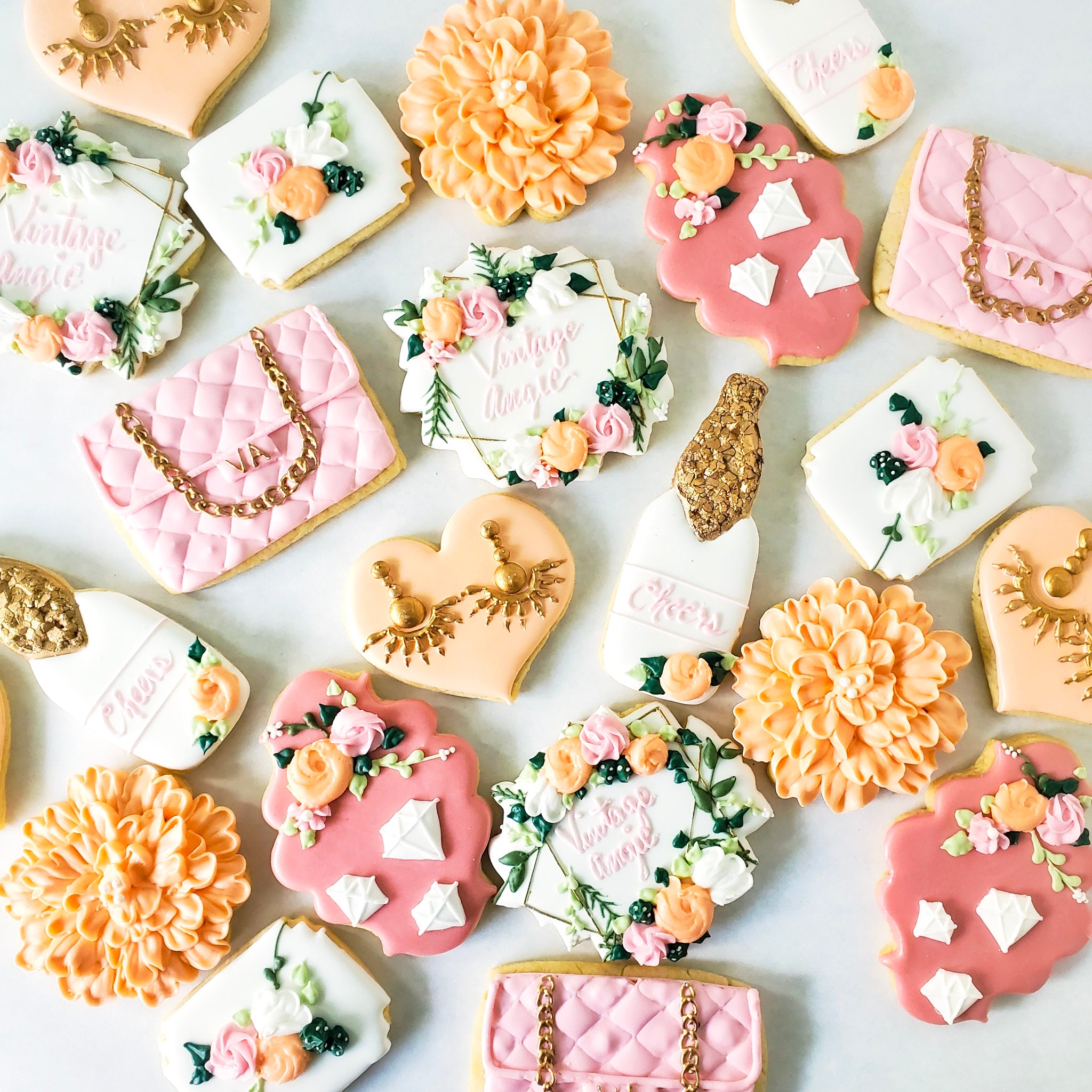 succulent wedding cookies Custom Sugar Cookies (12)