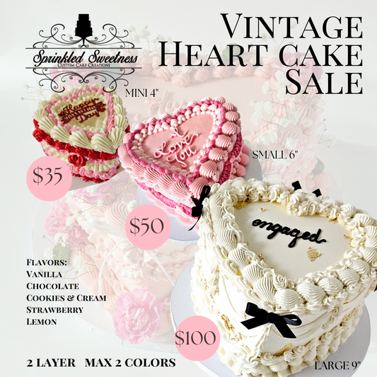 Vintage Heart Cake